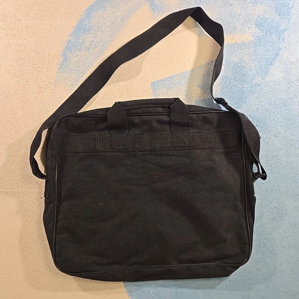 VTG Pharma Promo Messenger Tote Bag Combivent Atrovent Flomax Mobic Micardis Blk